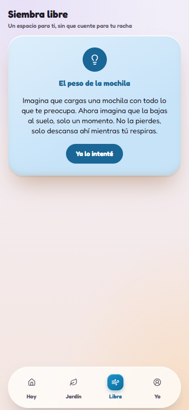 Un rincón sin racha ni presión
